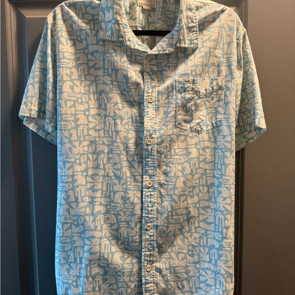 O'Neill Light Blue and Cream Casual Shirt